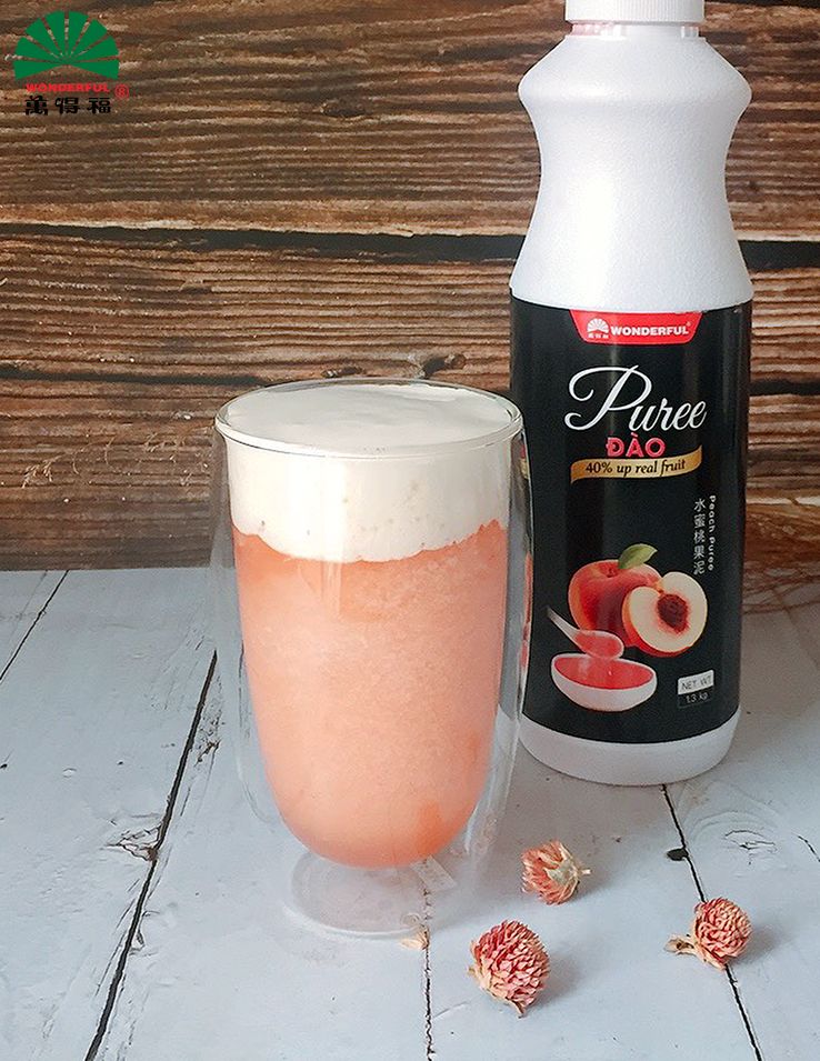 Пюре Премиум Персик (ингредиент для Bubble Tea и десертов)