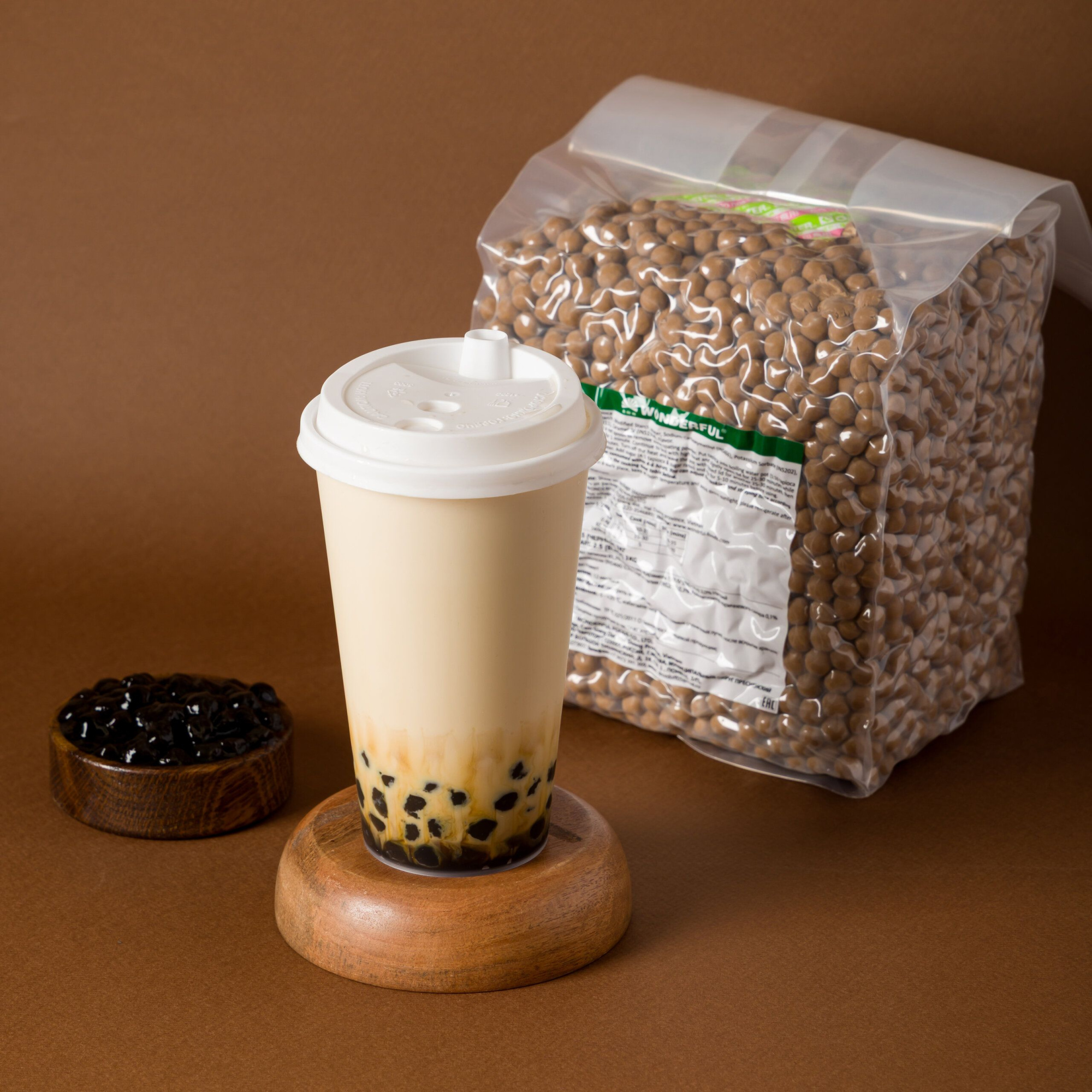 Тапиока премиум Черная жемчужина, 3 кг (вакуумная упаковка) для бабл ти